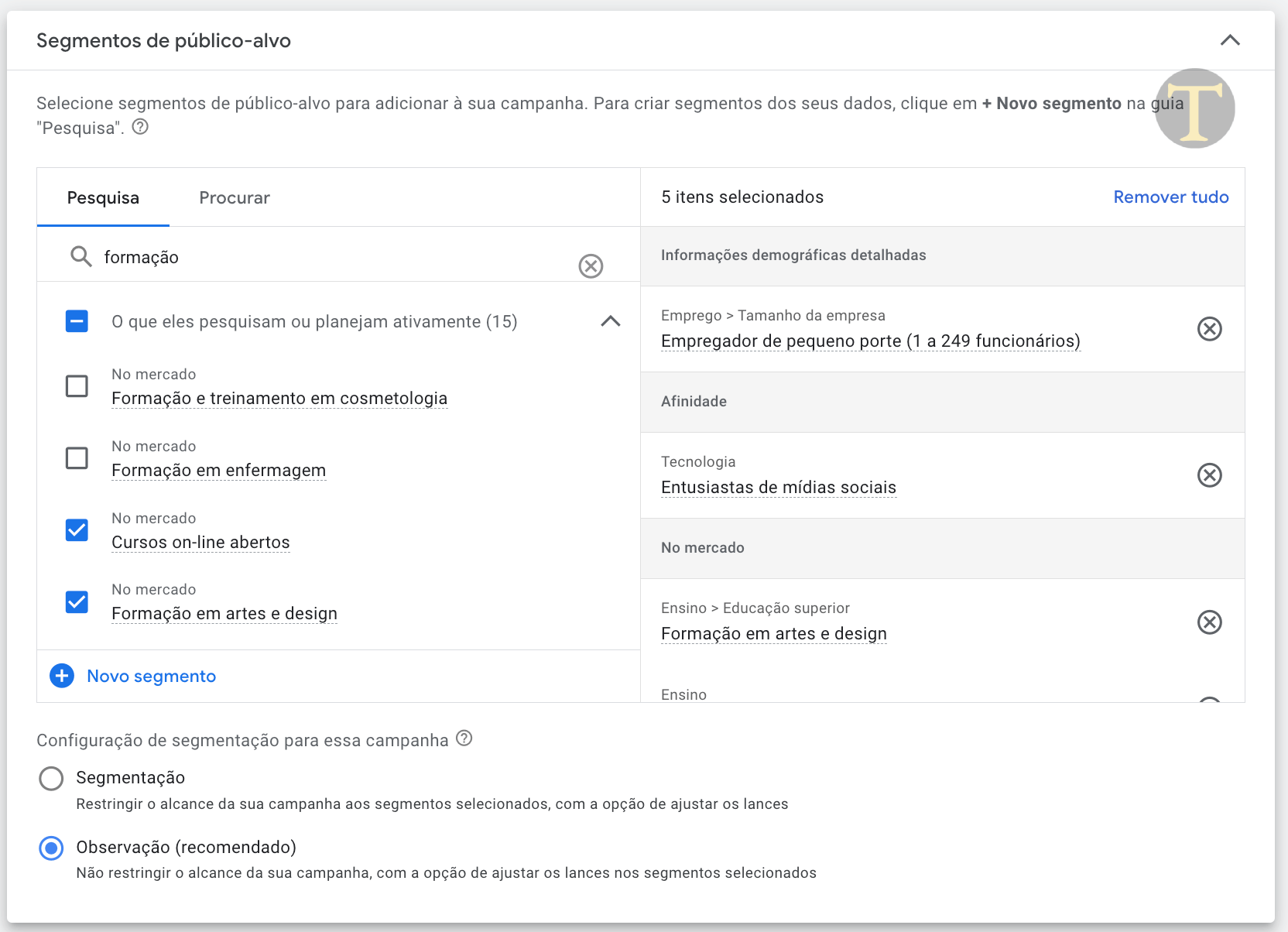 Publico Alvo no Google Ads