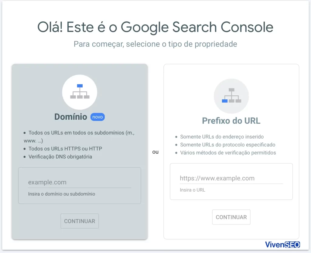 Google Search Console Cadastro