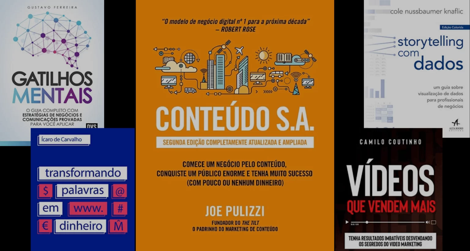 Confira os 5 Melhores Livros para se tornar um Mestre na Produtor de Conteúdo!