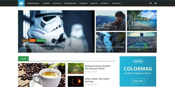 Tema Grátis ColorMag para WordPress