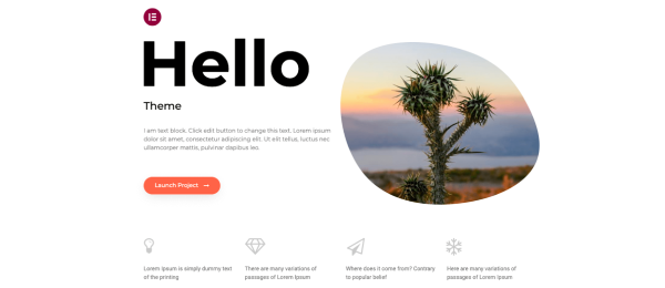 Tema Grátis Hello Elementor para WordPress