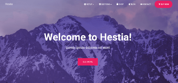 Tema Grátis Hestia para WordPress