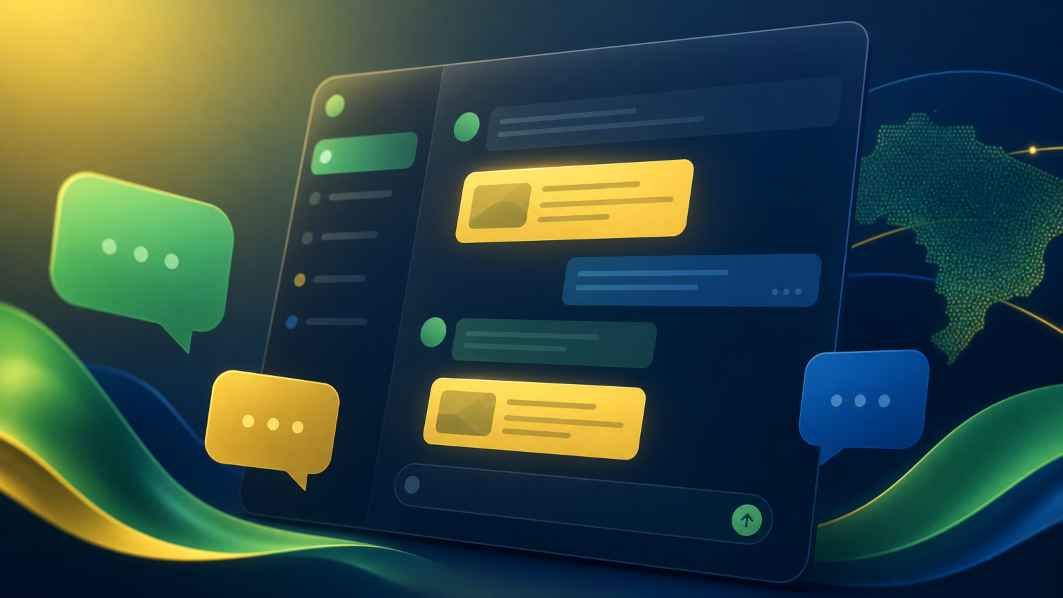 Anúncios no ChatGPT Brasil em interface de IA conversacional para marketing digital
