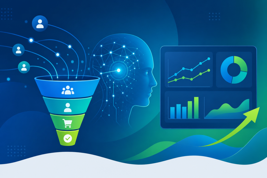 Journey-aware Bidding Google Ads analisando funil de leads com IA