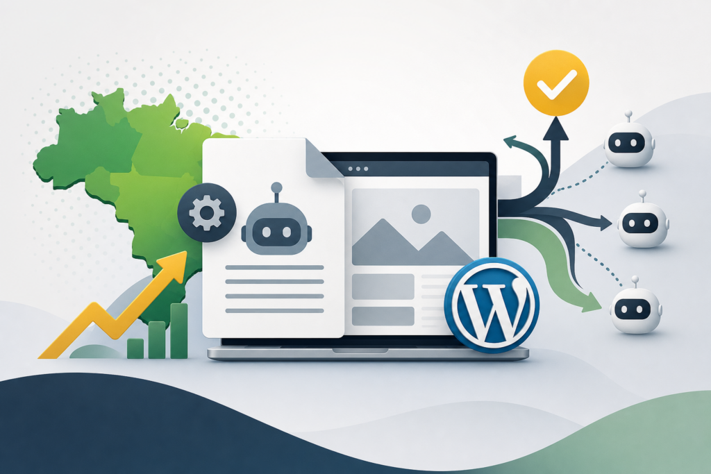 llms.txt WordPress para SEO e agentes de IA com árvore de decisão