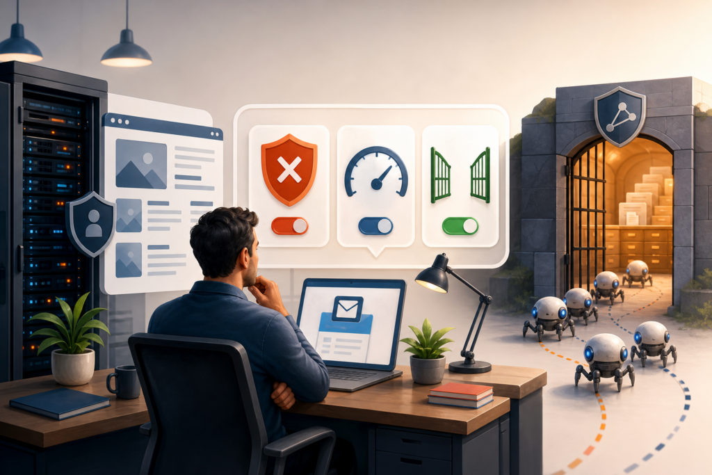 Cloudflare beehiiv AI Crawl Control: bloquear bots? Publisher decidindo bloquear medir ou liberar crawlers de IA em site e newsletter