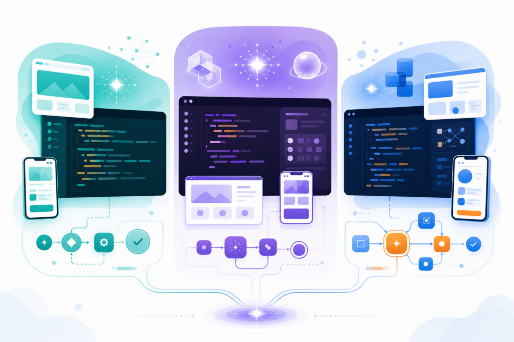 Cursor vs Codex vs Claude Code para criar sites apps e automações em 2026