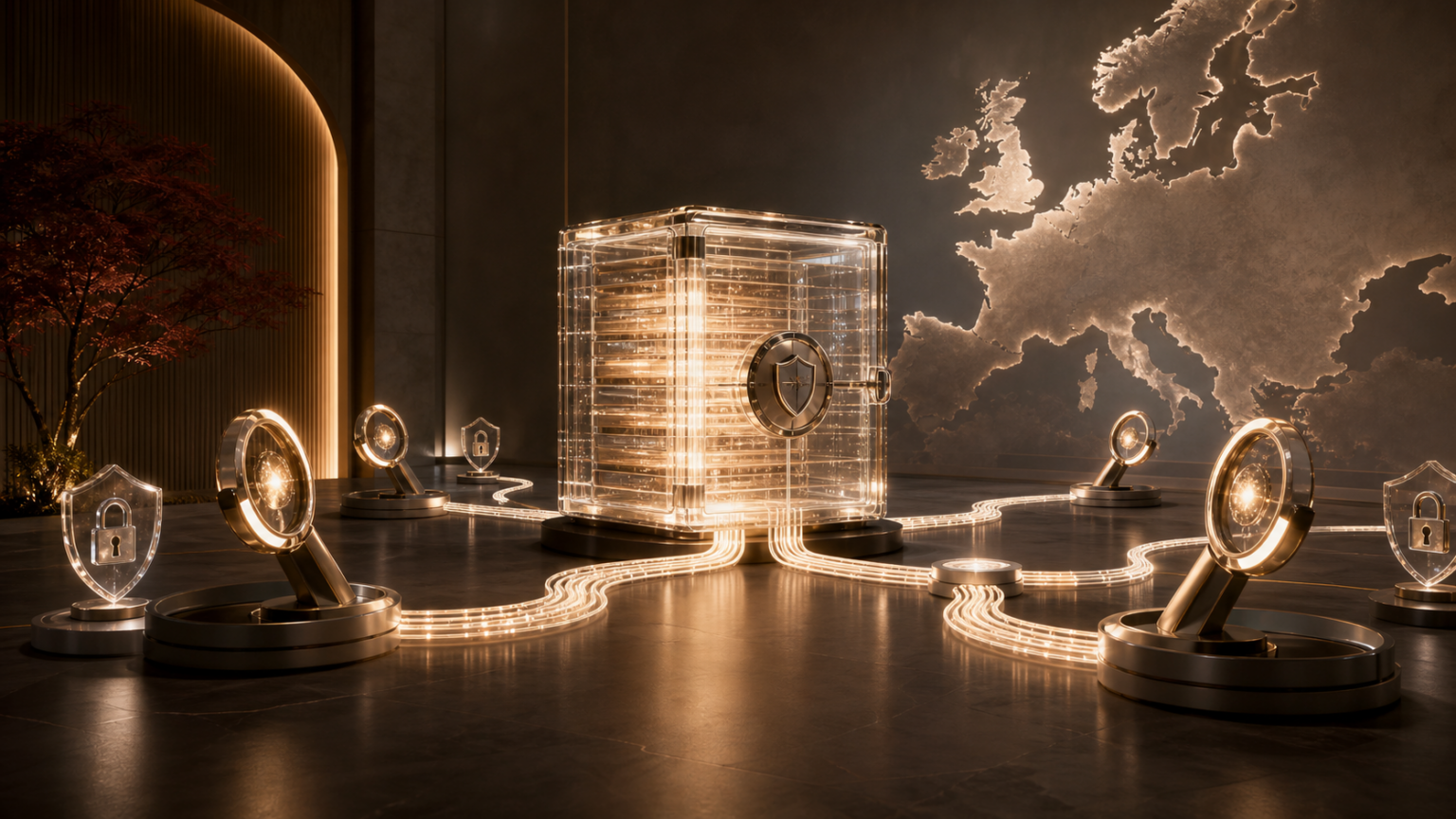 Google vai compartilhar dados de busca com concorrentes Google vai compartilhar dados de busca com concorrentes em fluxo protegido ligado ao mapa da Europa
